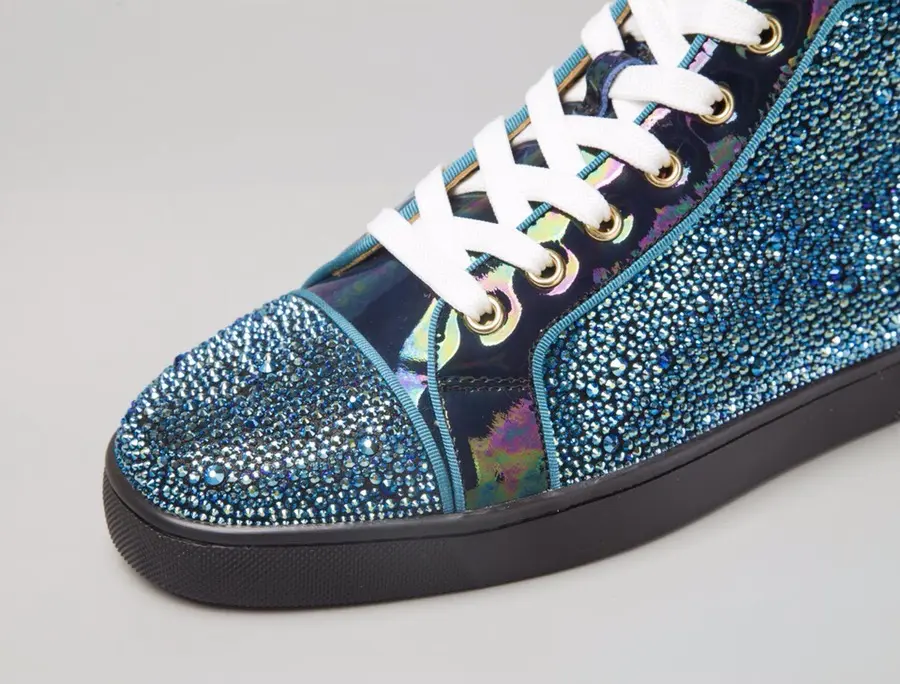 Christian Louboutin Sneaker Orlato Strass Flat