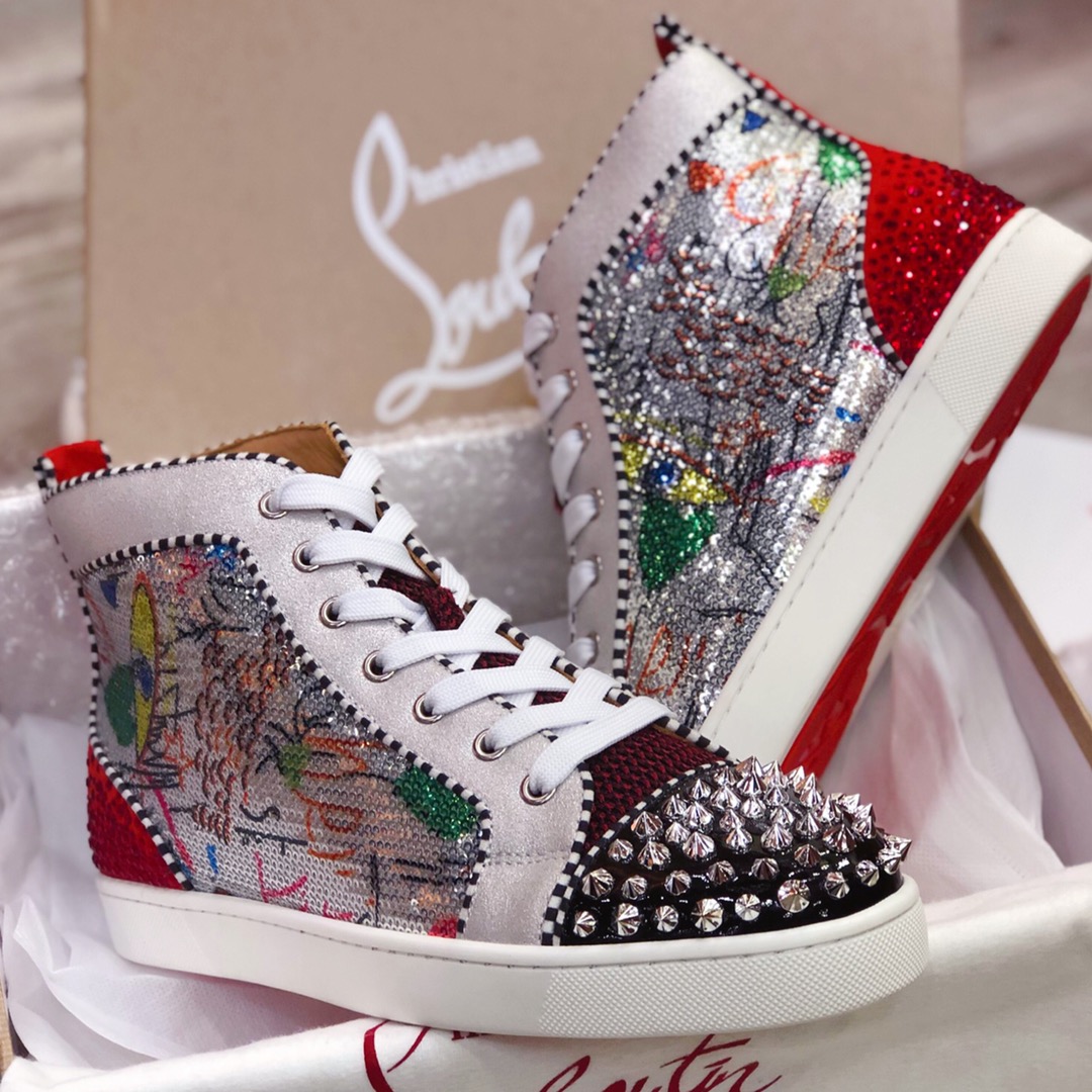 Christian Louboutin Sneaker Louis Strass Flat