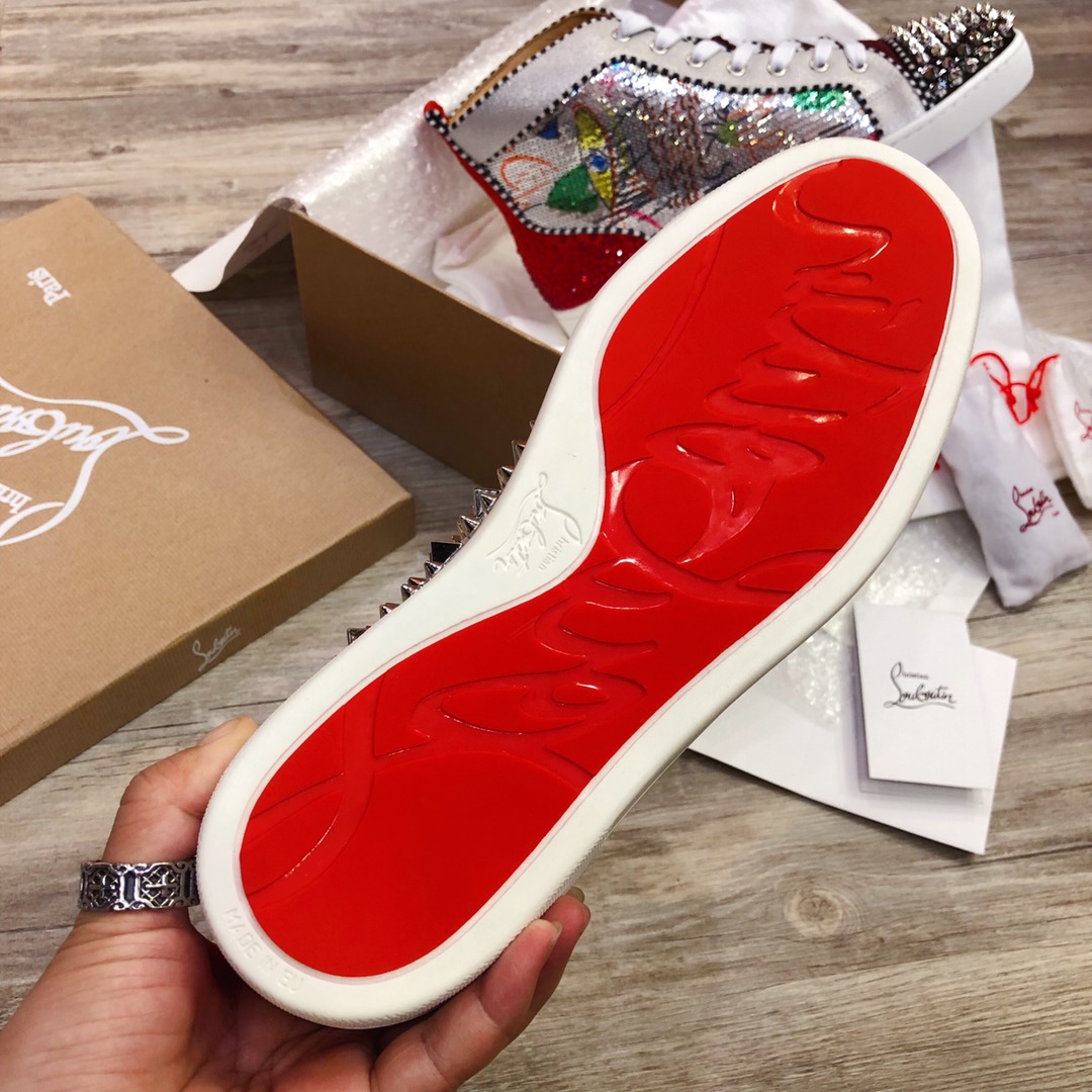 Christian Louboutin Sneaker Louis Strass Flat