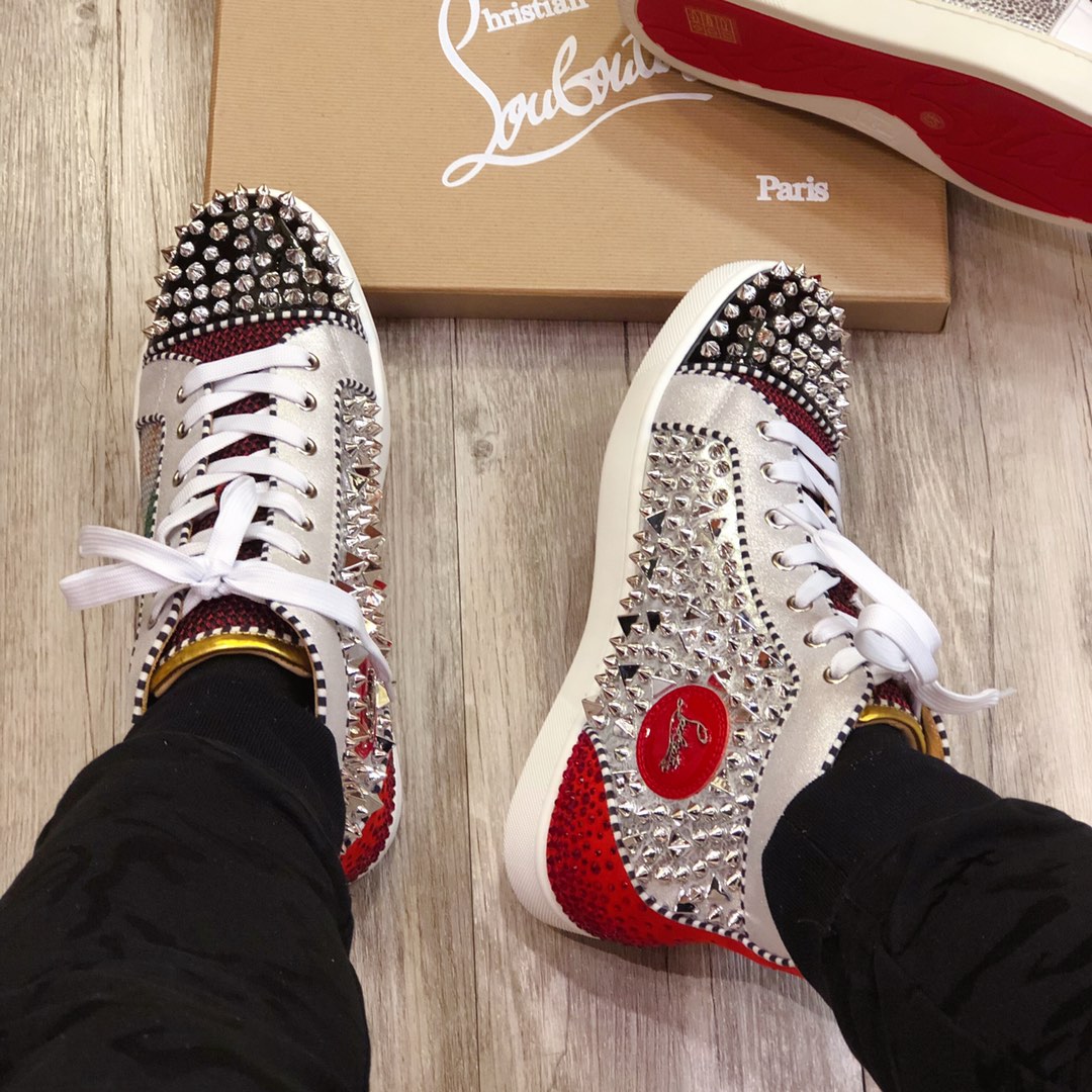 Christian Louboutin Sneaker Louis Strass Flat