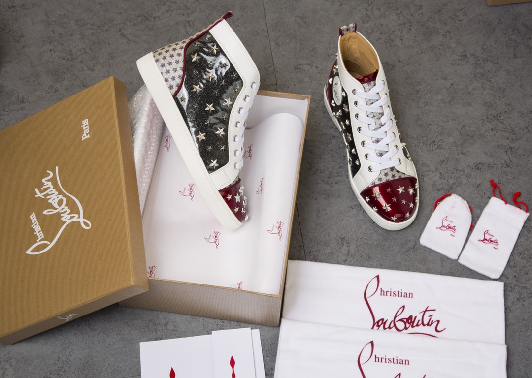 Christian Louboutin Sneaker Louis Spikes Flat