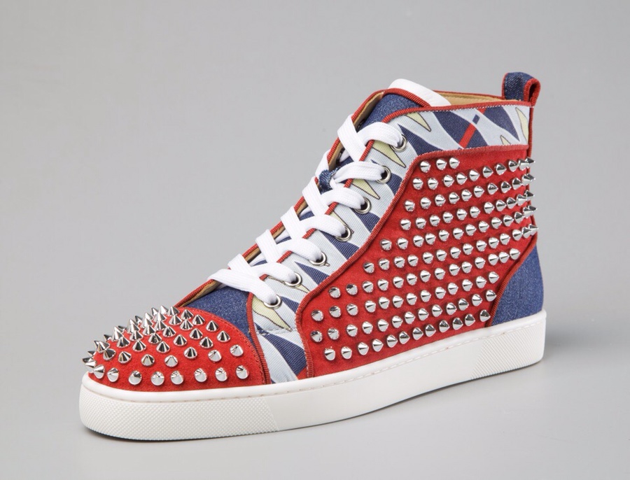 Christian Louboutin Sneaker Louis Spikes Flat