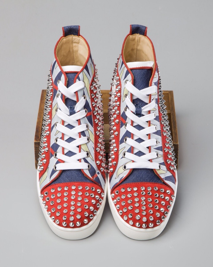 Christian Louboutin Sneaker Louis Spikes Flat