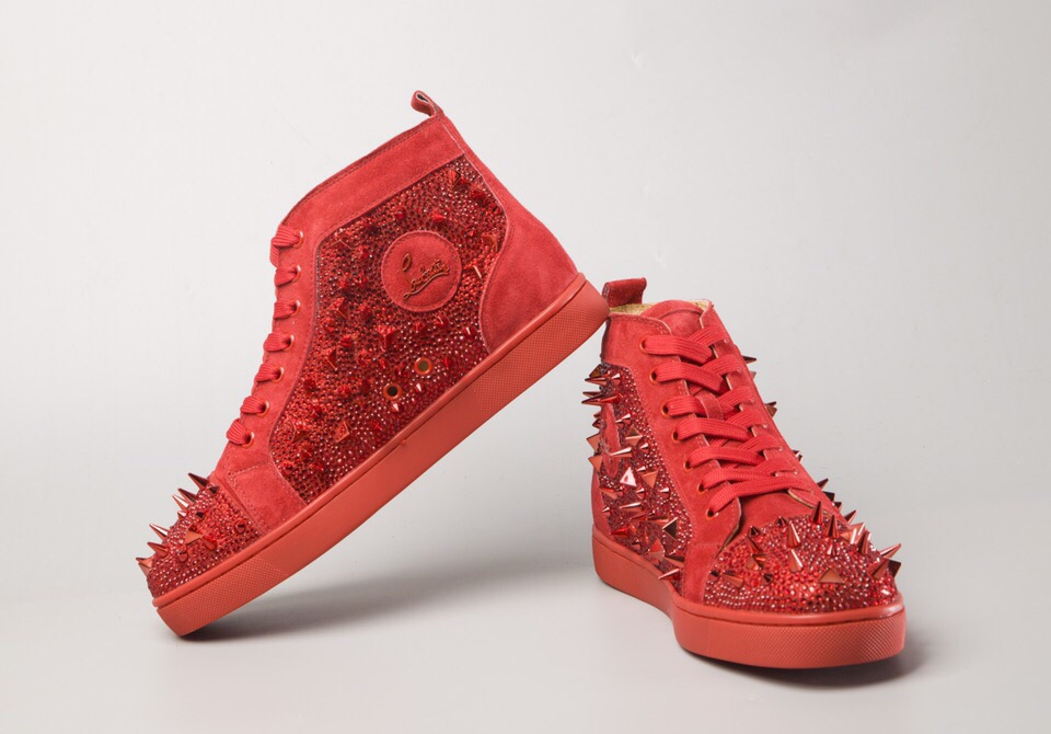 Christian Louboutin Sneaker Louis Spikes Flat