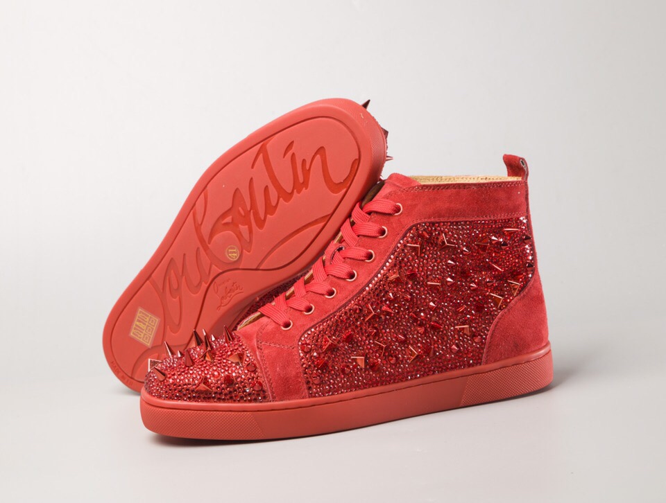 Christian Louboutin Sneaker Louis Spikes Flat