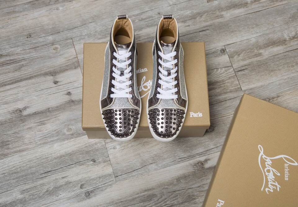 Christian Louboutin Sneaker Lou Spikes Orlato Flat