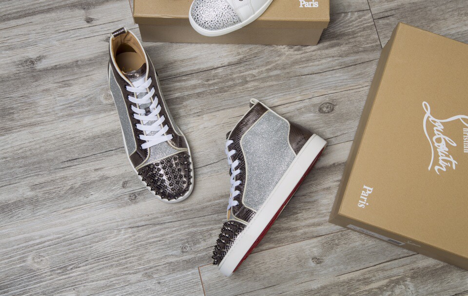 Christian Louboutin Sneaker Lou Spikes Orlato Flat