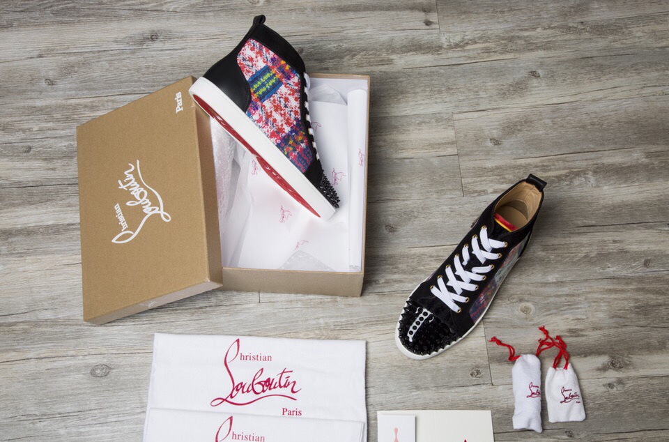 Christian Louboutin Sneaker Lou Spikes Orlato Flat