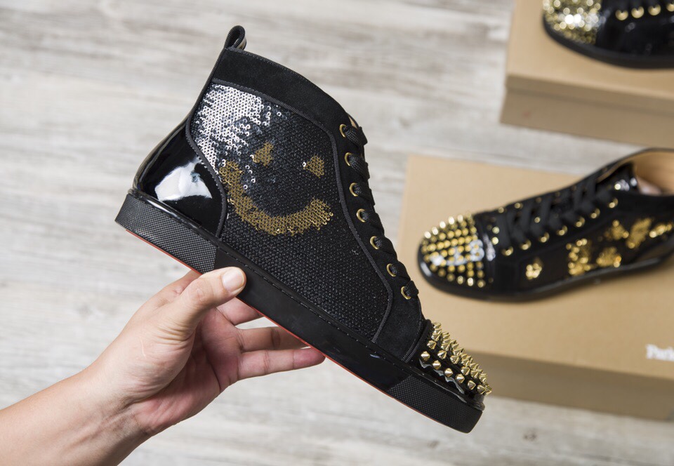 Christian Louboutin Sneaker Lou Spikes Orlato Flat