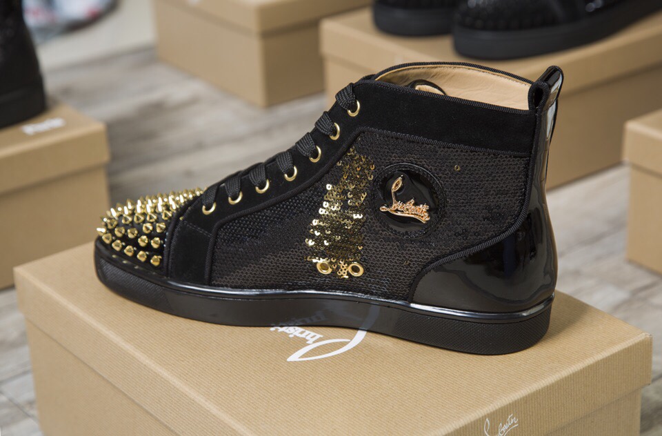 Christian Louboutin Sneaker Lou Spikes Orlato Flat