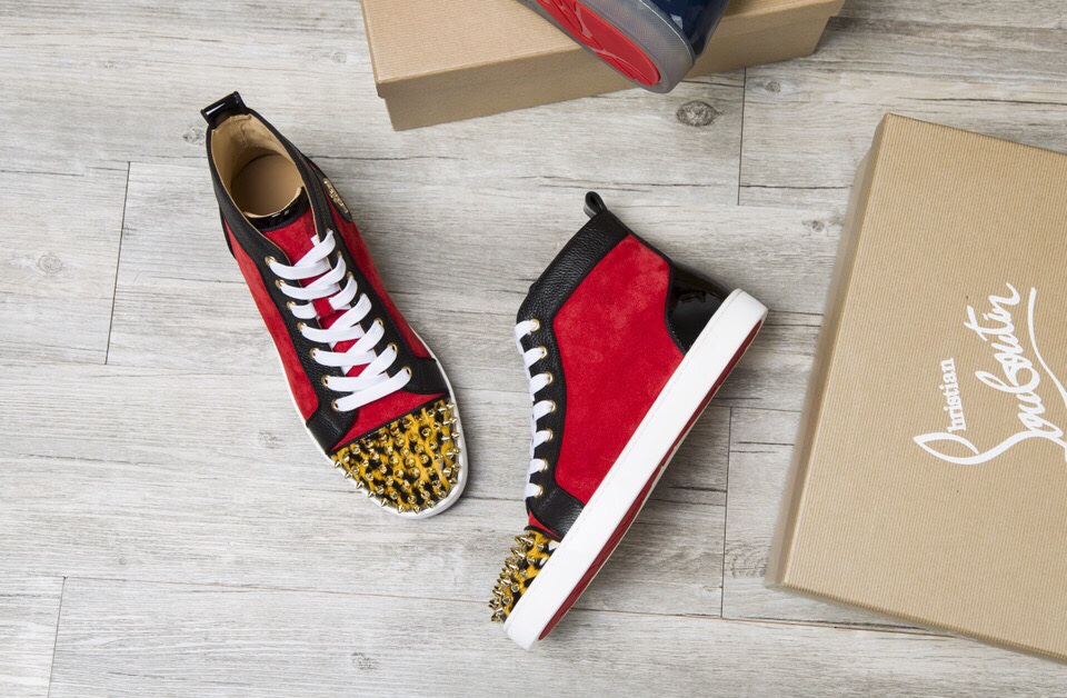 Christian Louboutin Sneaker Lou Spikes Orlato Flat