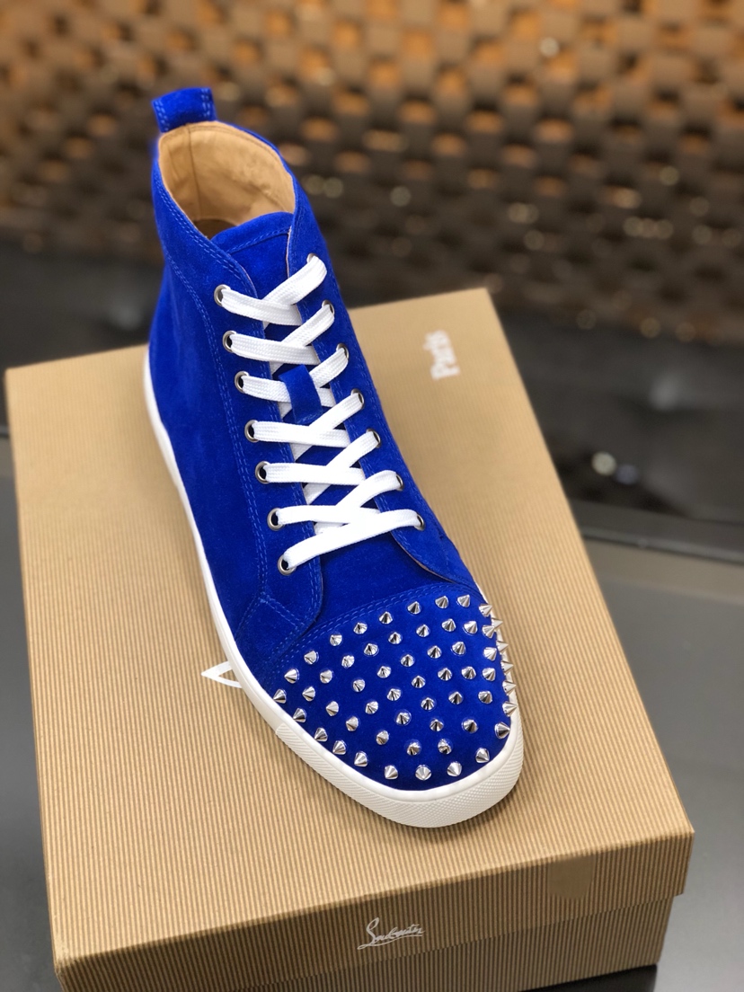 Christian Louboutin Sneaker Lou Spikes Orlato Flat