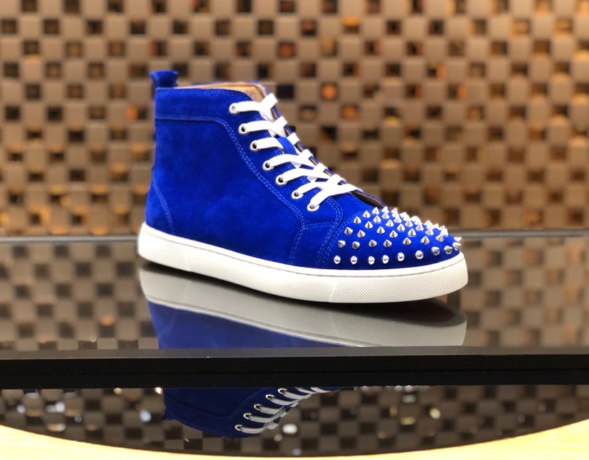 Christian Louboutin Sneaker Lou Spikes Orlato Flat