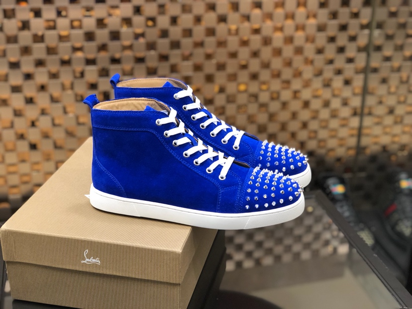 Christian Louboutin Sneaker Lou Spikes Orlato Flat