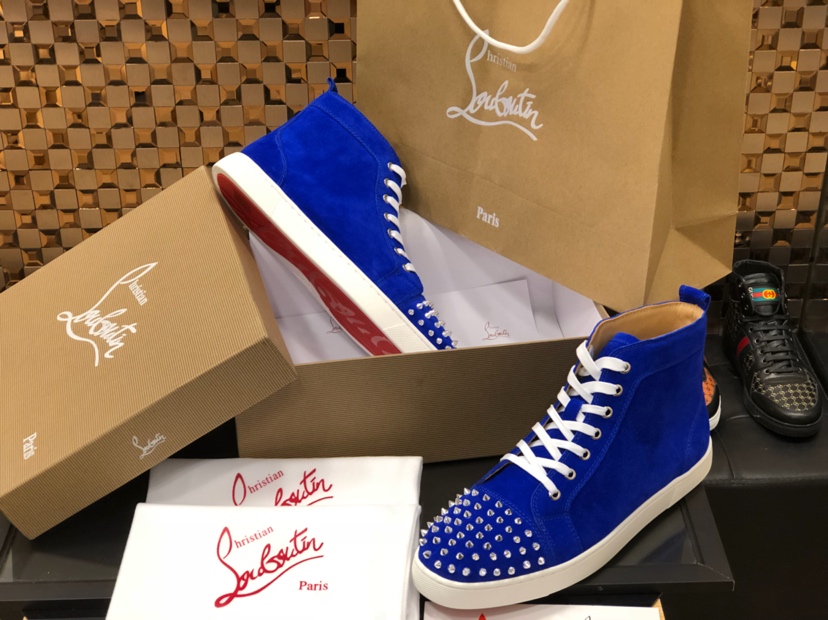 Christian Louboutin Sneaker Lou Spikes Orlato Flat