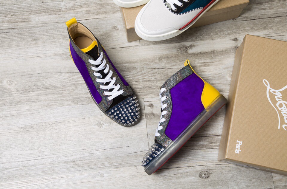 Christian Louboutin Sneaker Lou Spikes Flat