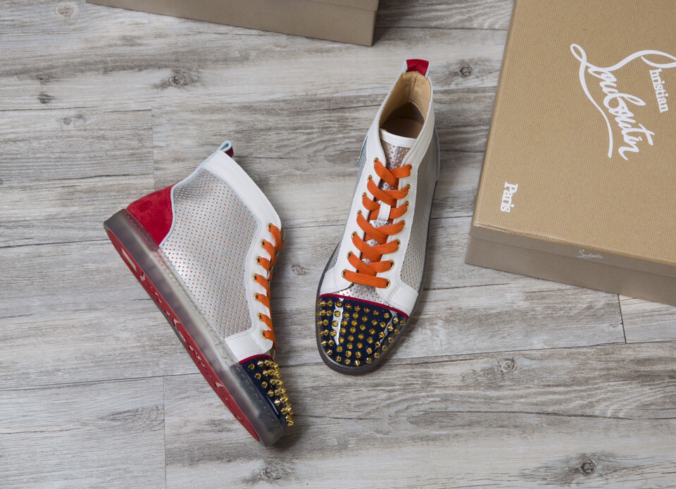 Christian Louboutin Sneaker Lou Spikes Flat