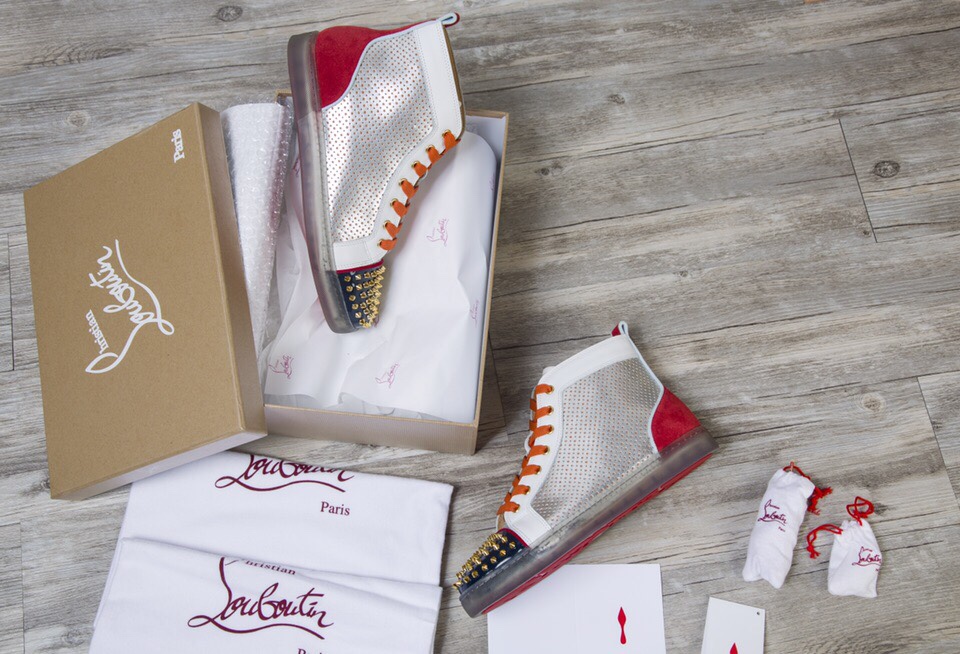 Christian Louboutin Sneaker Lou Spikes Flat