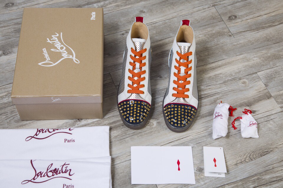 Christian Louboutin Sneaker Lou Spikes Flat