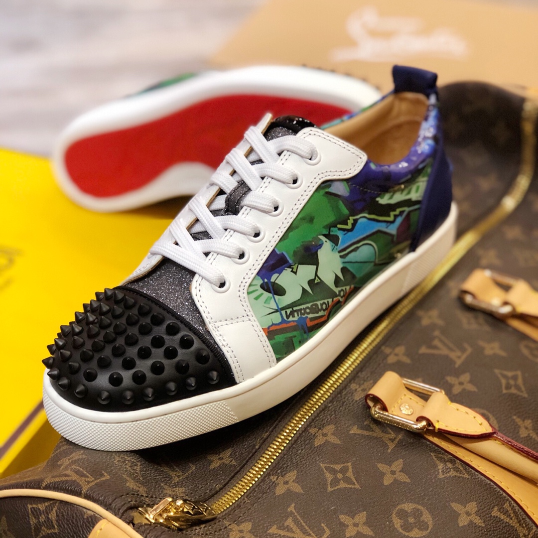 Christian Louboutin Sneaker Junior Spikes Flat