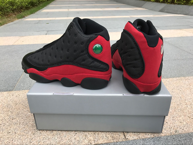 High Quality Air Jordan 13 Retro Black/Dark Green Mens sneakers 50C7DB542BBB