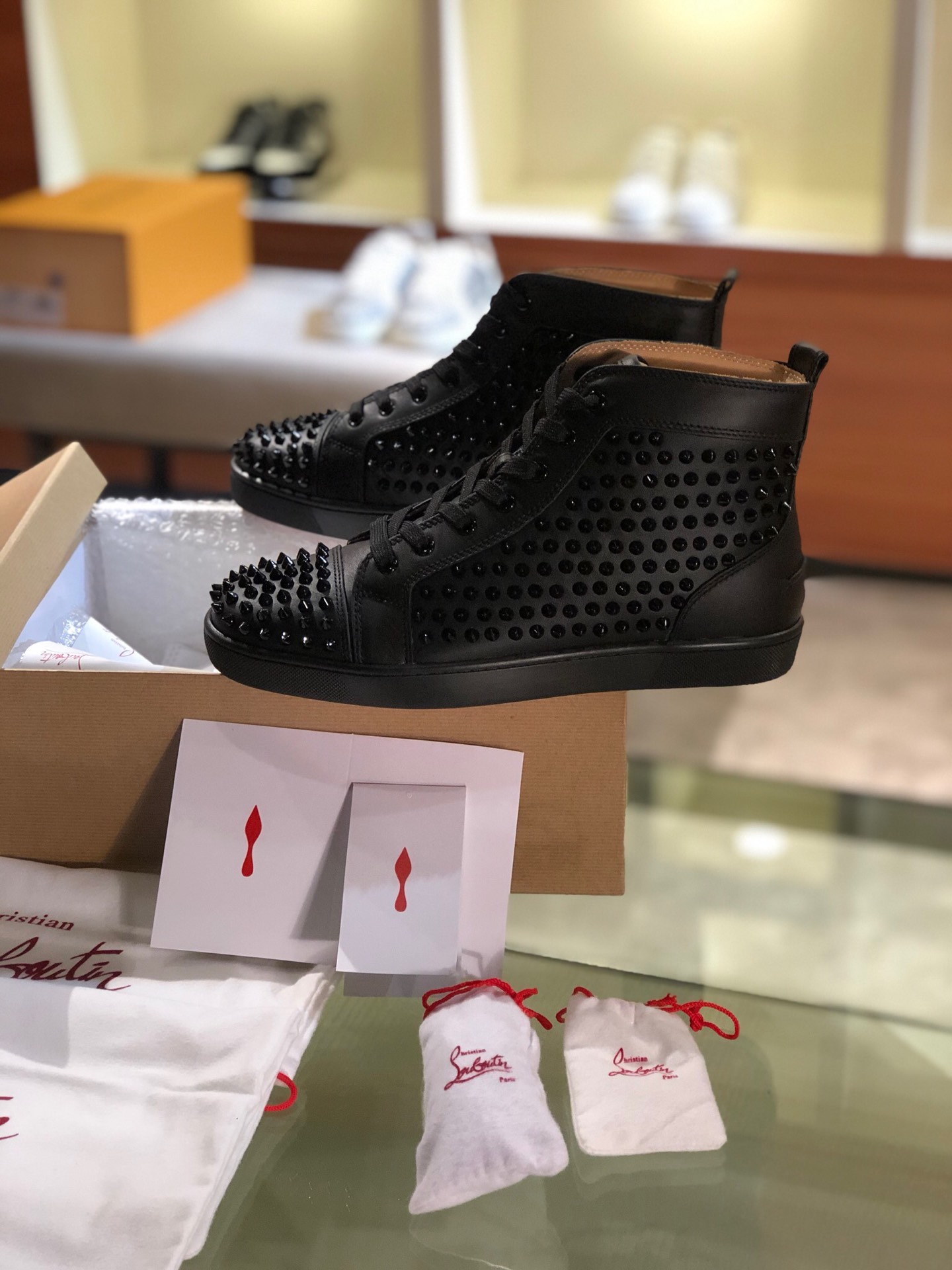 Christian Louboutin Sneaker Junior Spikes Flat