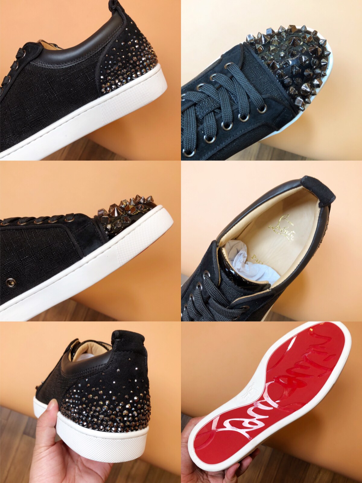 Christian Louboutin Sneaker Junior Spikes Flat