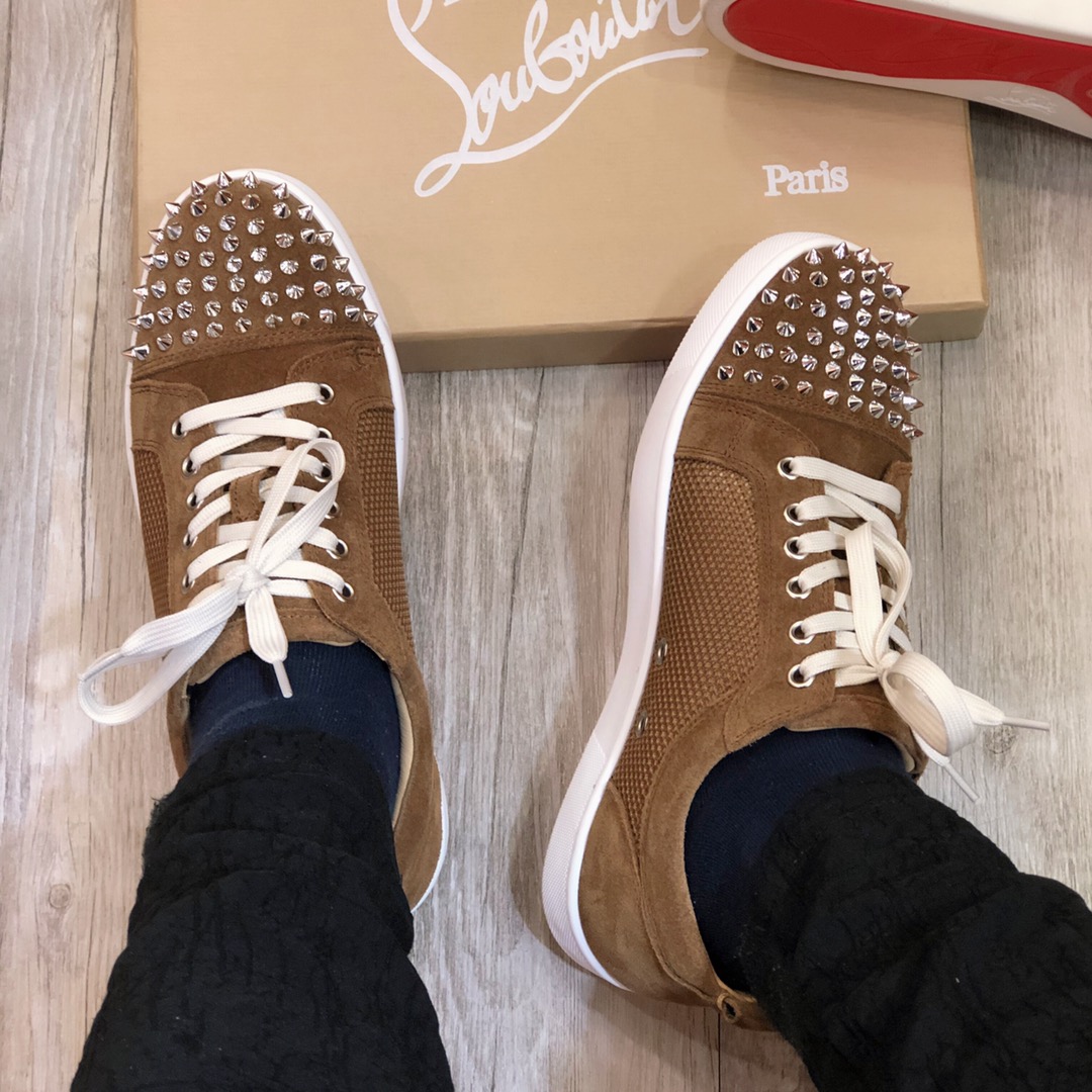 Christian Louboutin Sneaker Junior Spikes Flat