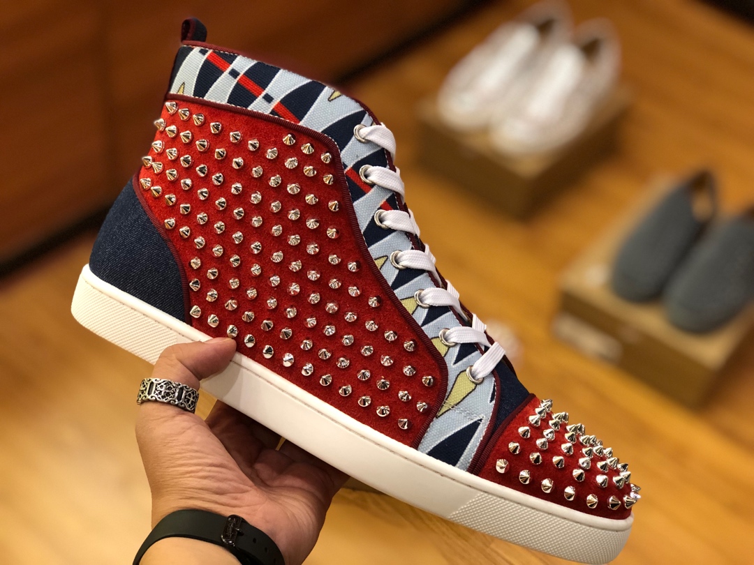 Christian Louboutin Sneaker Junior Spikes Flat