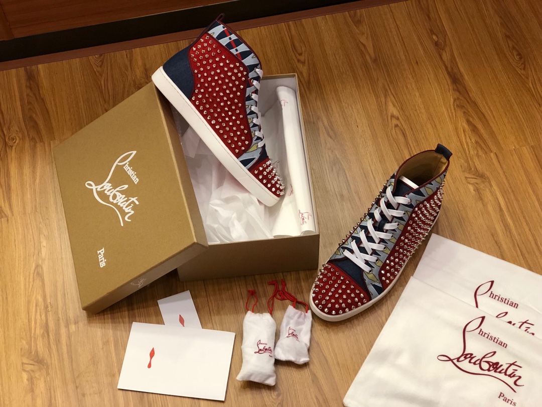 Christian Louboutin Sneaker Junior Spikes Flat