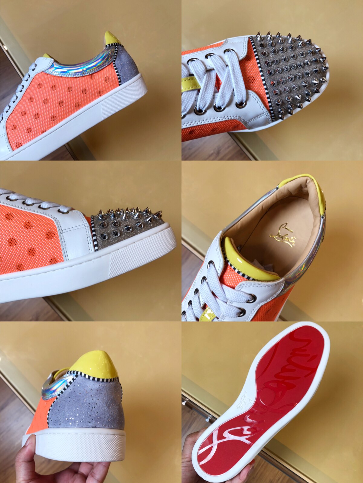 Christian Louboutin Sneaker Junior Spikes Flat