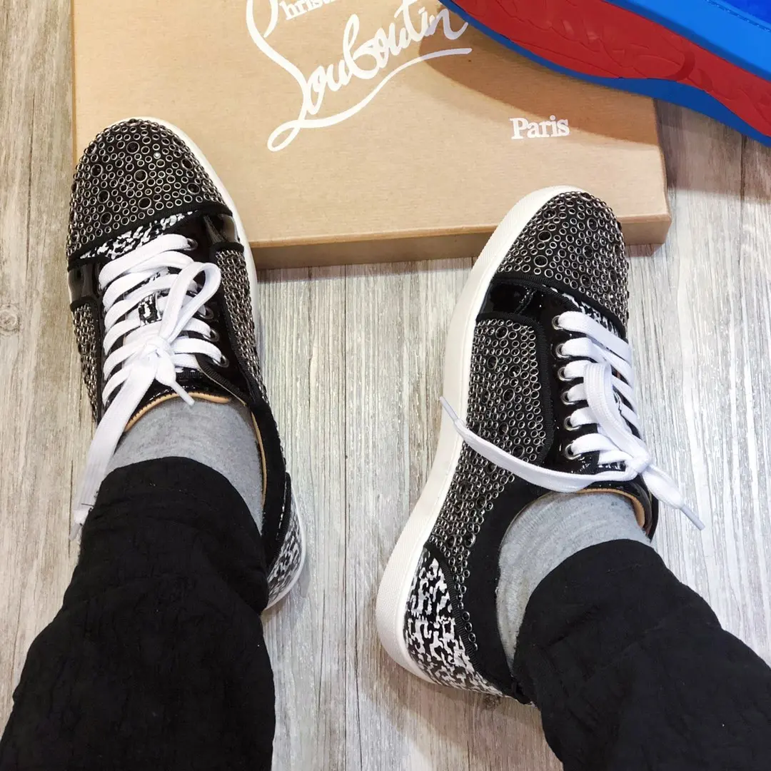 Christian Louboutin Sneaker Junior Spikes Flat