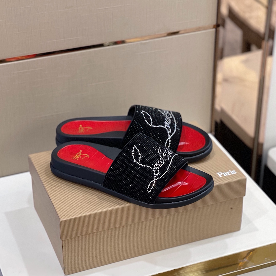 Christian louboutin Slipper in Black