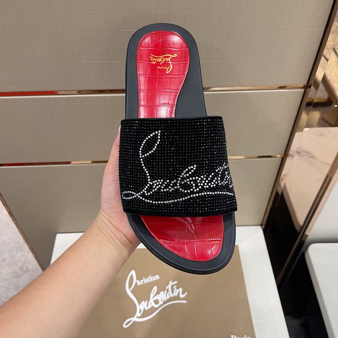 Christian louboutin Slipper in Black