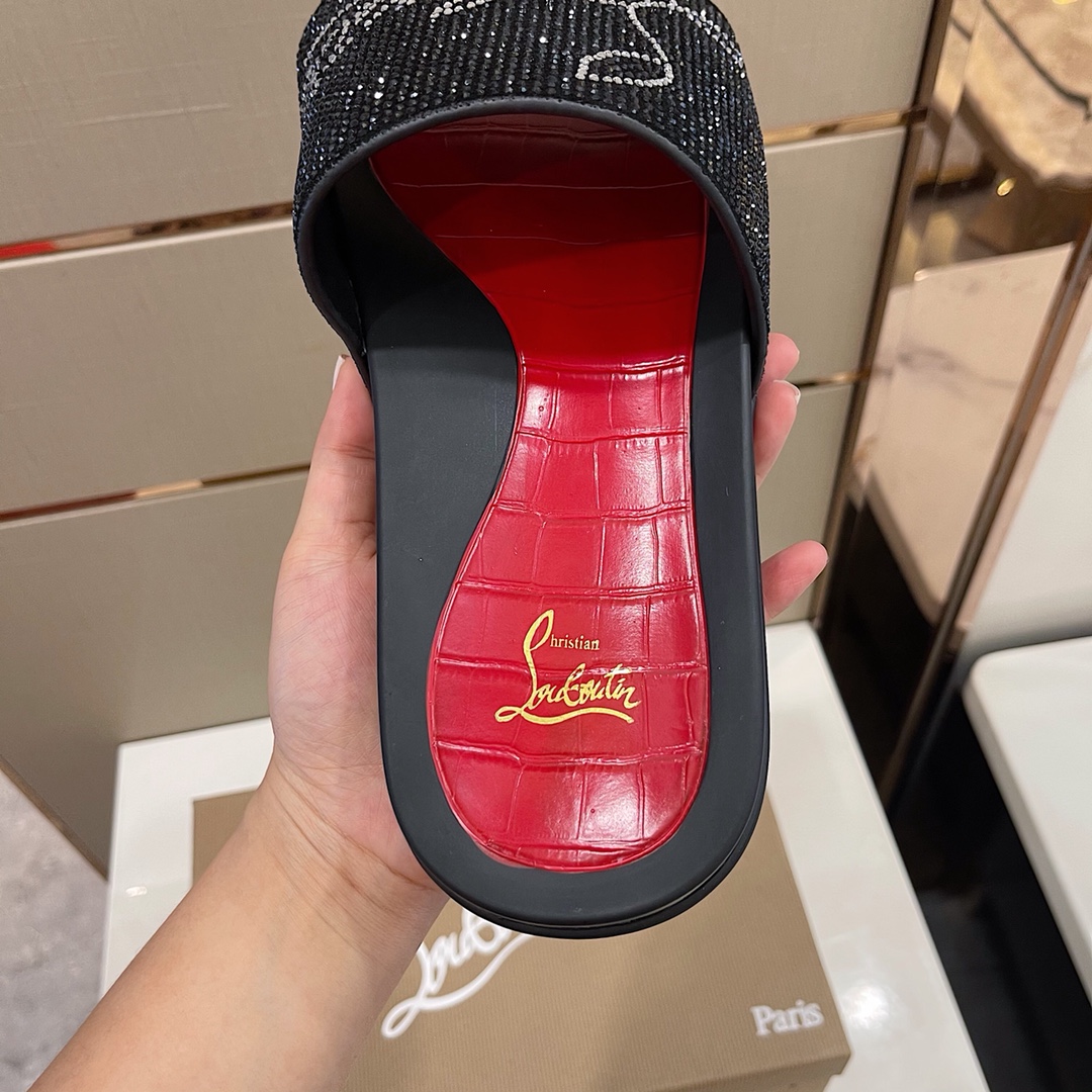 Christian louboutin Slipper in Black