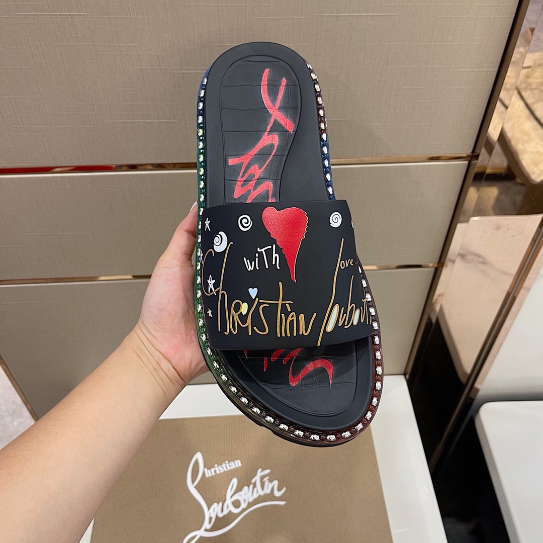 Christian louboutin Slipper in Black