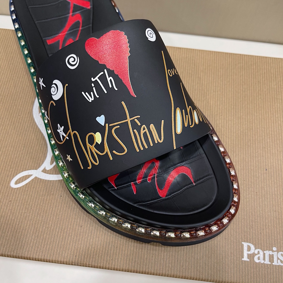 Christian louboutin Slipper in Black