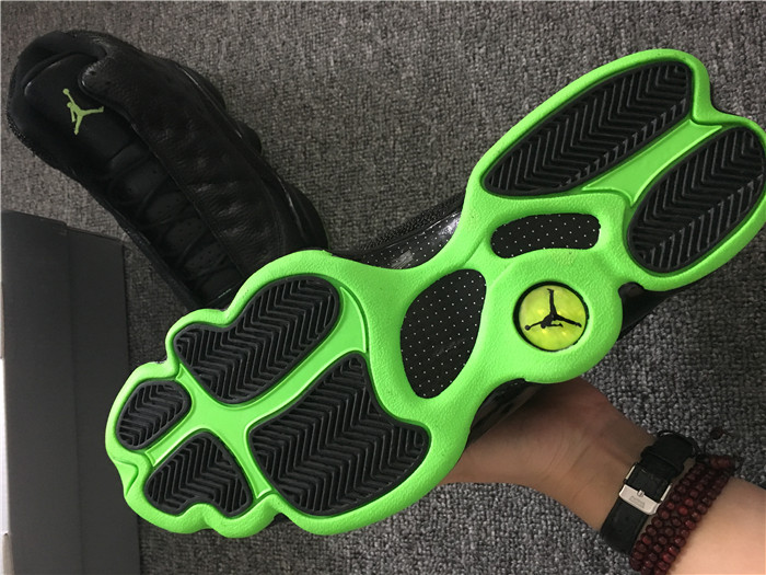High Quality Air Jordan 13 Retro Black/Dark Green Mens Sneakers 50C7DB542BBB