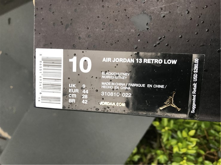 High Quality Air Jordan 13 Low Chutney Men Sneakers B4C875579CD5