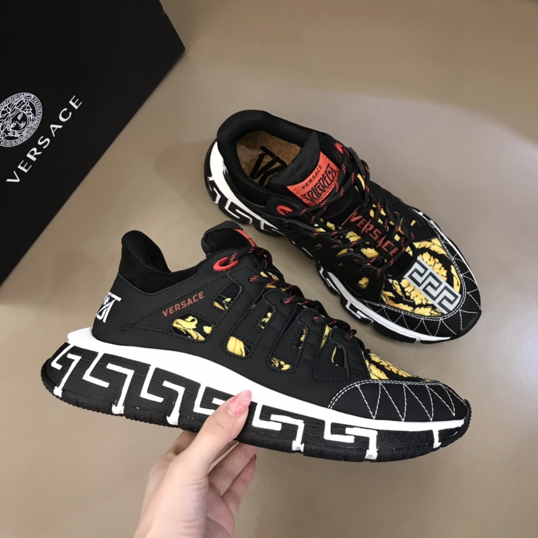 Versace Sneaker Chain Reaction in Black