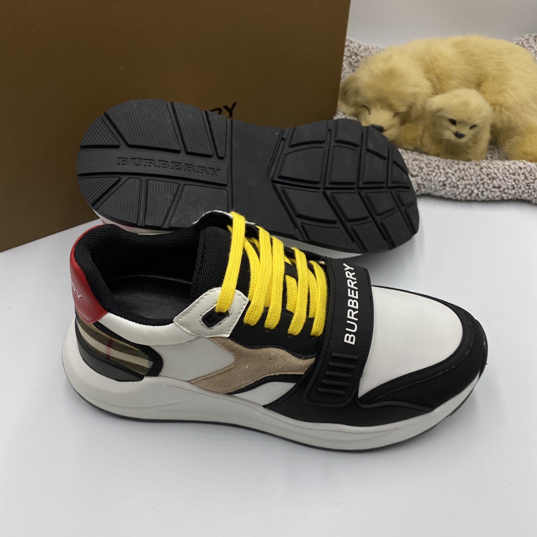 BurBerry Sneaker in White with Black