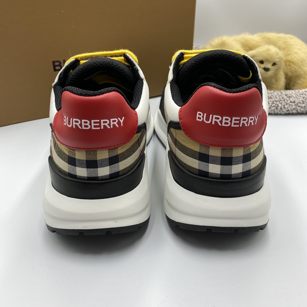 BurBerry Sneaker in White with Black