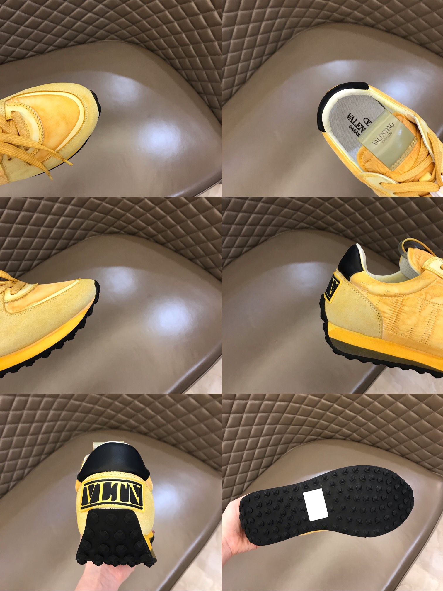 Valentino Sneaker Roller in Yellow