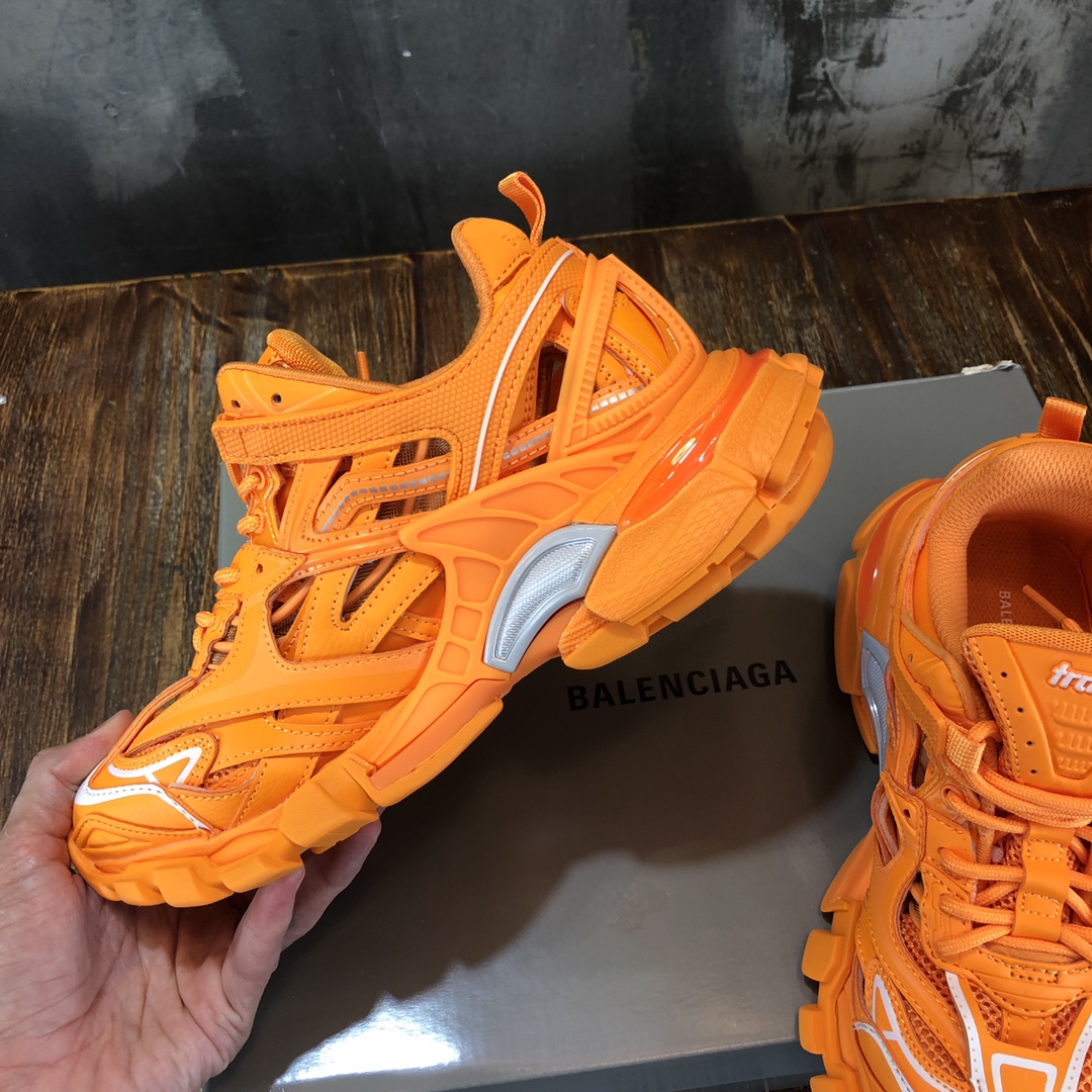 BALENCIAGA Track Trainer LED Sneakers in Yellow