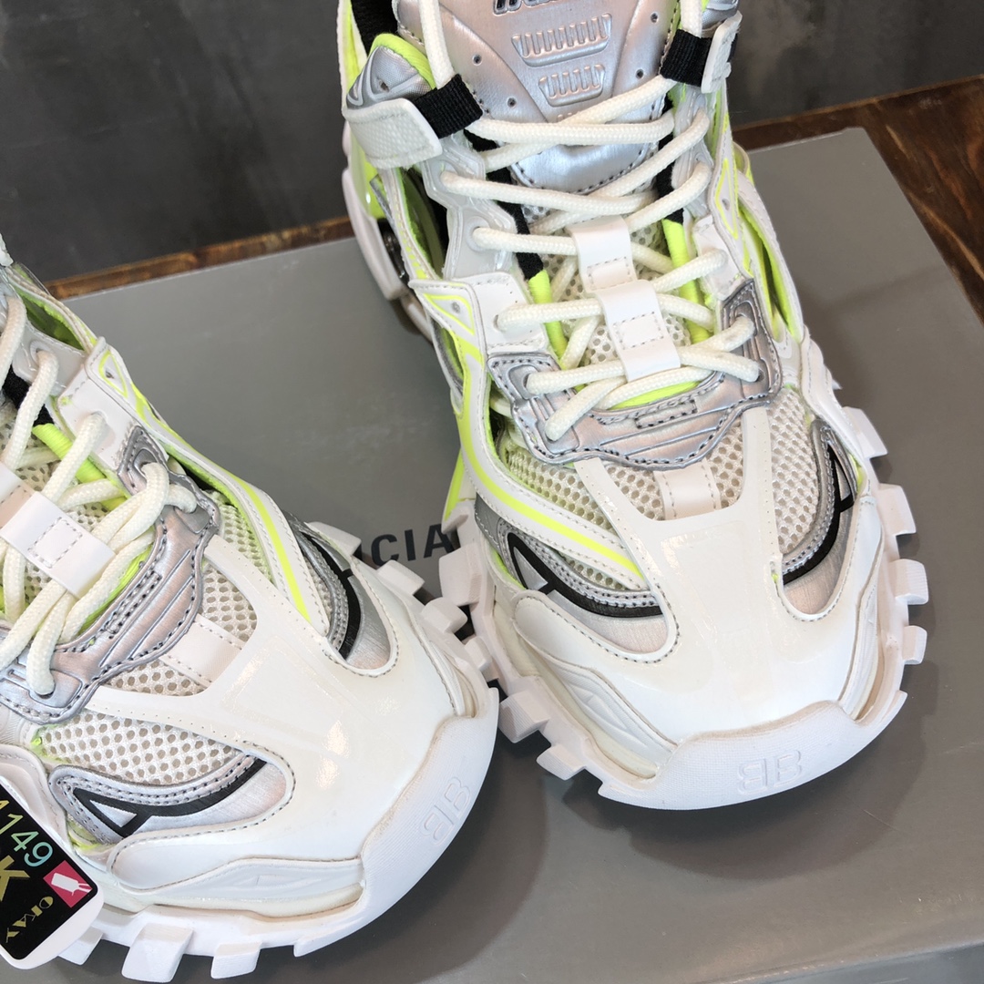 BALENCIAGA Track Trainer LED Sneakers in White