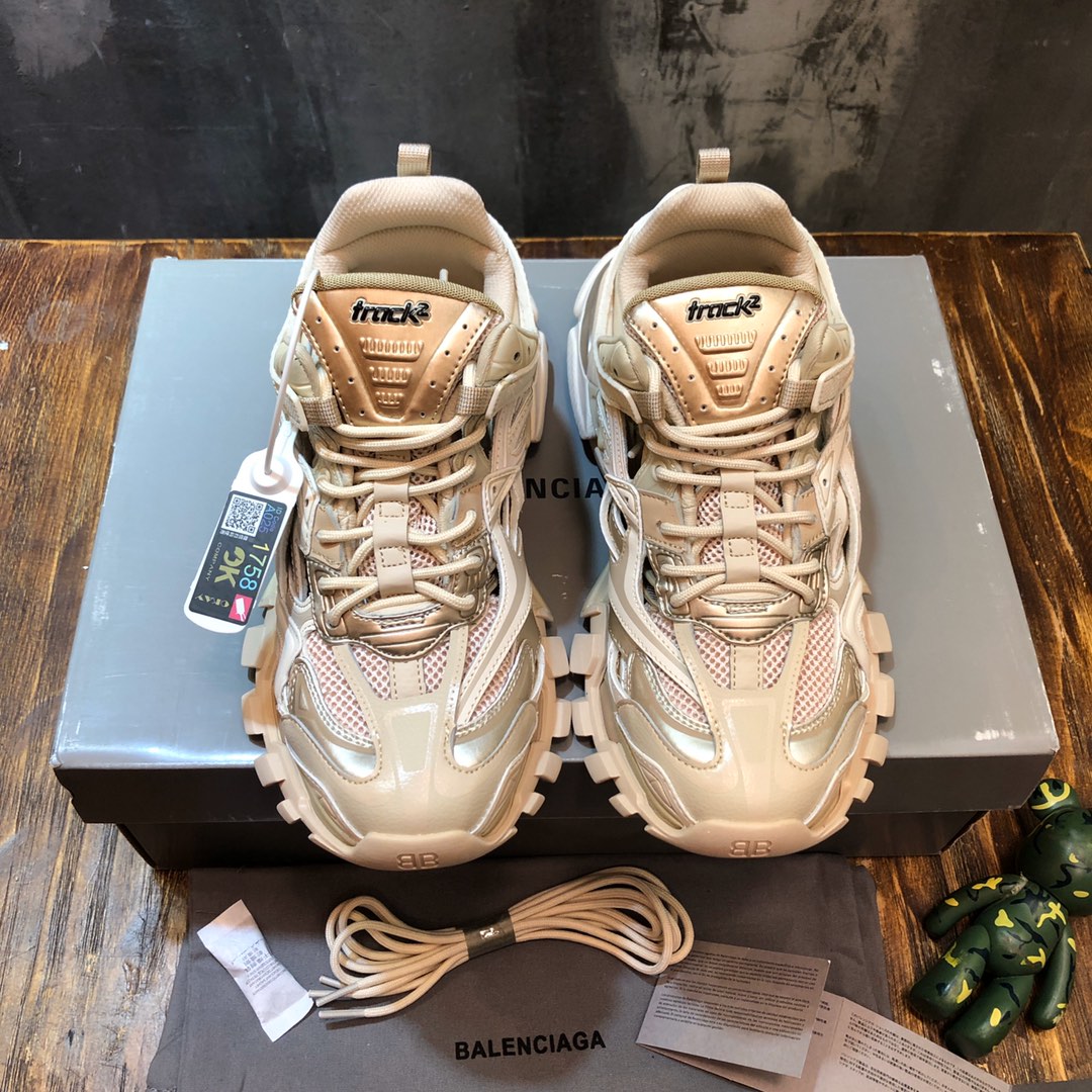 BALENCIAGA Track Trainer LED Sneakers in White