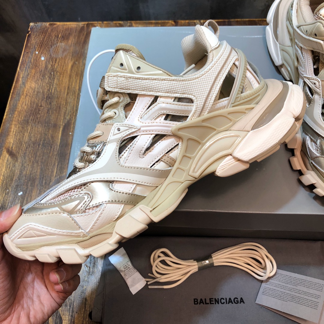 BALENCIAGA Track Trainer LED Sneakers in White