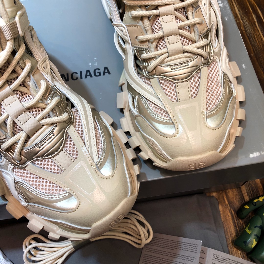 BALENCIAGA Track Trainer LED Sneakers in White