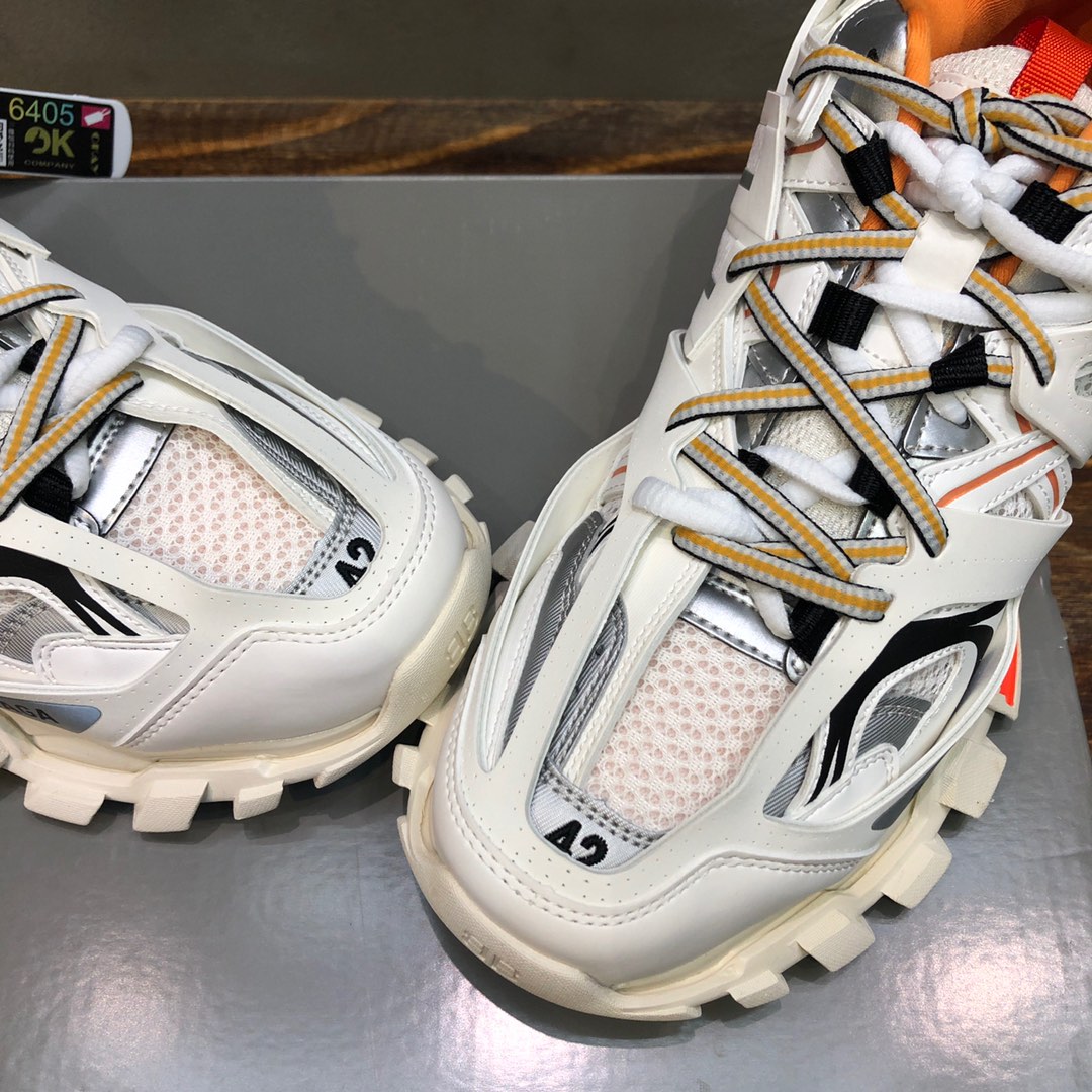 BALENCIAGA Track Trainer LED Sneakers in White