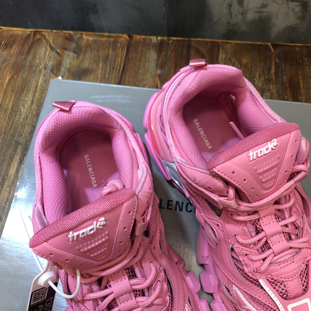 BALENCIAGA Track Trainer LED Sneakers in Pink